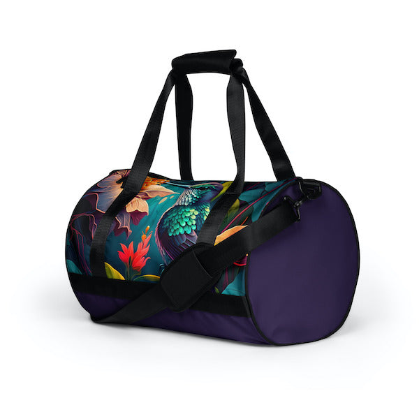 Sac de Sport Unisexe Motif Jardin Tropical – Pratique et Éclatant