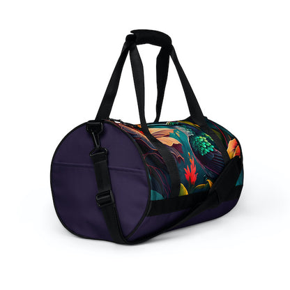 Sac de Sport Unisexe Motif Jardin Tropical – Pratique et Éclatant