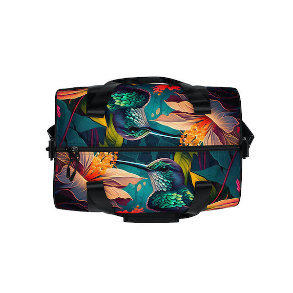 Sac de Sport Unisexe Motif Jardin Tropical – Pratique et Éclatant