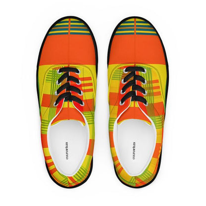 Sneakers en Madras avec lacets – Sneaker Homme