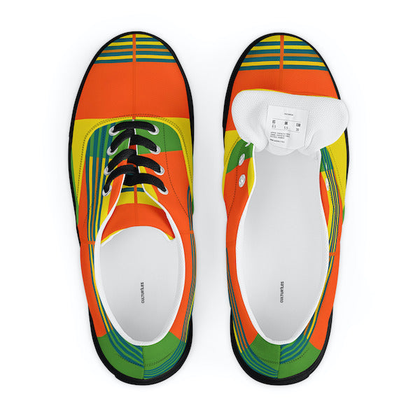Sneakers en Madras avec lacets – Sneaker Homme