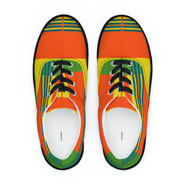 Sneakers en Madras avec lacets – Sneaker Homme