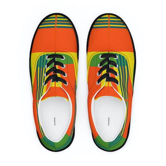 Sneakers en Madras avec lacets – Sneaker Homme