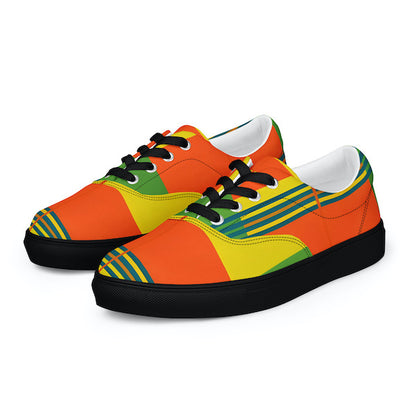 Sneakers en Madras avec lacets – Sneaker Homme