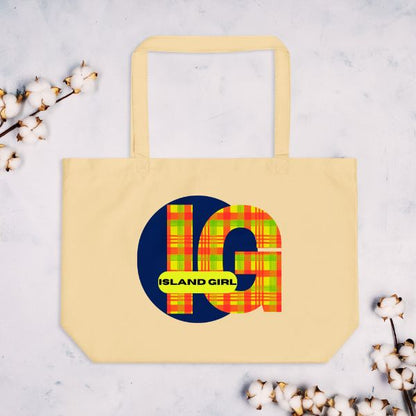 Grand Tote Bag Bio – Design Madras Island Girl