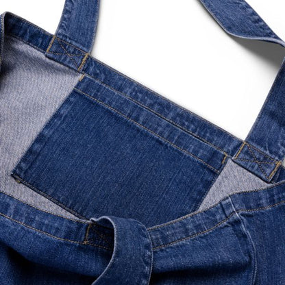 Tote Bag en Jean & Madras - Élégance et Authenticité