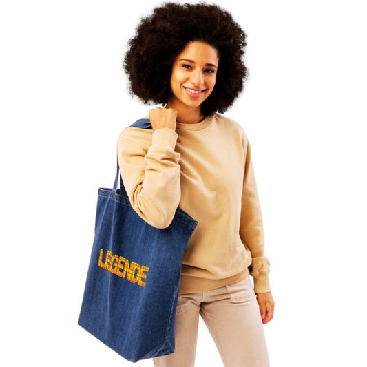 Tote Bag en Jean  & Madras - Légende ✨