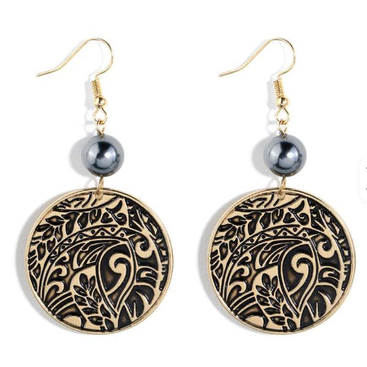 Boucles d'Oreilles Pendantes Hawaïennes