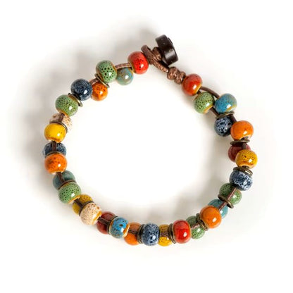 Bracelet en Perles de Céramique – Couleurs et Charme de Martinique