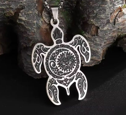Collier Pendentif Tortue – Esprit Océanique & Symbolique Ancestrale