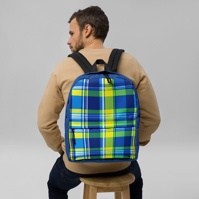 Sac à dos - homme ou femme - Madras - Antilles - Guadeloupe , Martinique