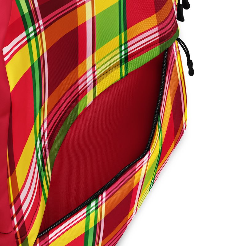 Sac à dos - homme ou femme - Madras - Antilles - Guadeloupe , Martinique