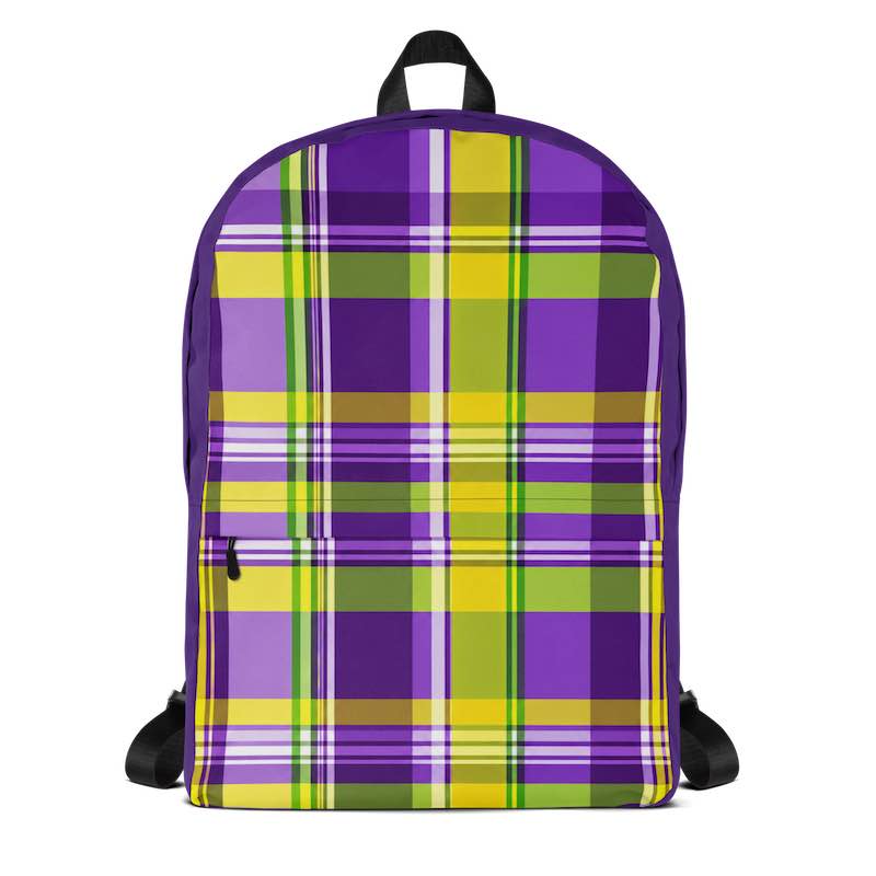 Sac à dos - homme ou femme - Madras - Antilles - Guadeloupe , Martinique