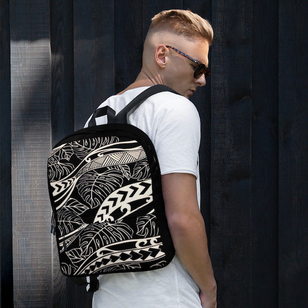 Sac à dos aux motifs du Pacifique - Motif Tapa - Homme ou Femme - Pacifique