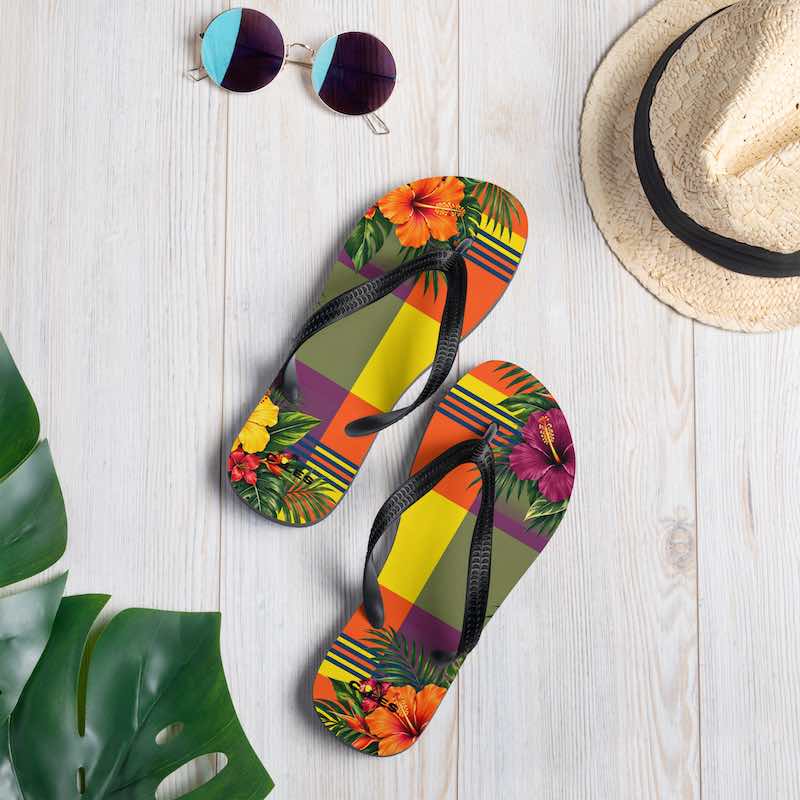 Tongs Madras - Caraibes - An nou alé - Martinique