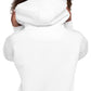 Sweat Shirt à Capuche Blanc pour Femme - Visage Maori  -  AROHA NUI