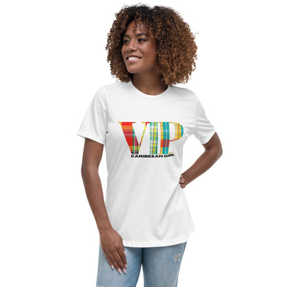 T-shirt Imprimé Madras Femme - VIP - T-shirt Femmes - Guadeloupe - Martinique - Antilles