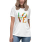 T-shirt Imprimé Madras Femme - LOVE - T-shirt Femmes - Guadeloupe - Martinique - Antilles