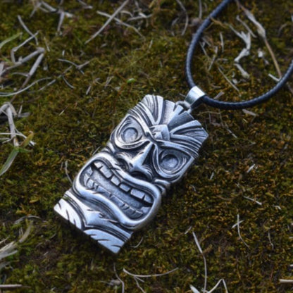 Collier Pendentif  TIKI Polynésien - Style Traditionnel