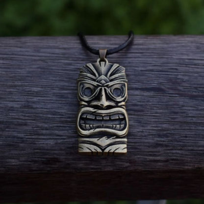 Collier Pendentif  TIKI Polynésien - Style Traditionnel