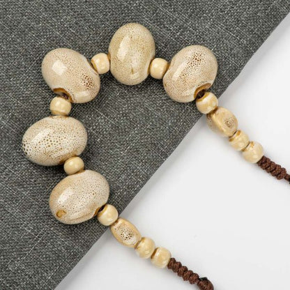 Colliers fait-main en perles de céramique - Colliers tendance